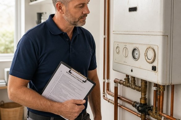 Signs new boiler about